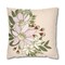 Magnolia Pastel Bouquet on Vanilla Square Pillow CASE ONLY, 4 sizes available, Floral throw pillow, Farmhouse Country Decor, Holiday Decor product 4